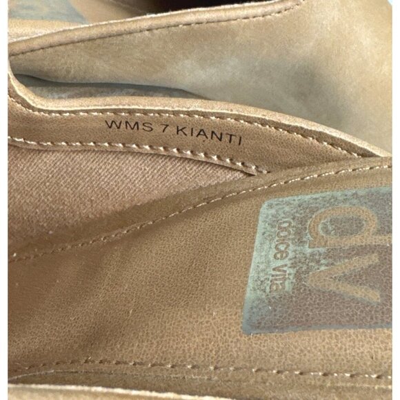 Dolce Vita Womens Kianti Tan Western Inspired Mule Block Heel Pointed Toe Size 7 - Picture 10 of 12